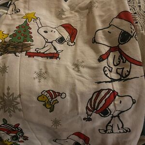 Snoopy Christmas Themed shower courtain